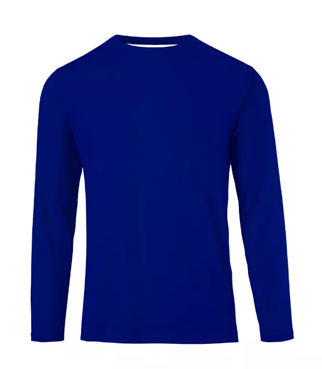 Boys Performance L/S Crew Neck Royal - 7671588