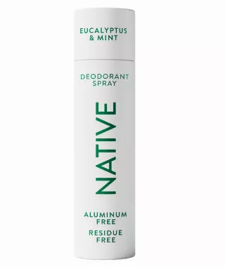 Native Deodorant & Body Spray, Eucalyptus & Mint, 72-Hour Odor Protection for Underarms & Body, Aluminum Free, Quick Drying, 3.5 oz