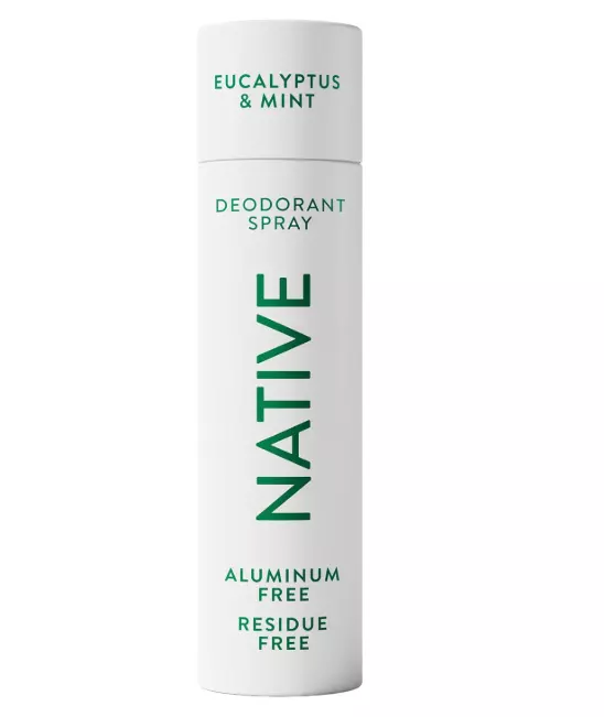 Native Deodorant & Body Spray, Eucalyptus & Mint, 72-Hour Odor Protection for Underarms & Body, Aluminum Free, Quick Drying, 3.5 oz