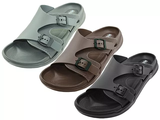 S2210M-A - Wholesale Men's "Wave" Slide Sandals