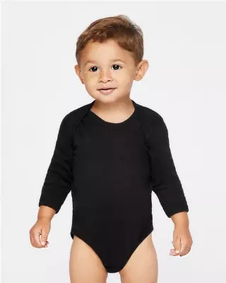 #009-4411 RABBIT SKINS – Infant Long Sleeve Baby Rib Bodysuit – $1.50 each (36 pieces)