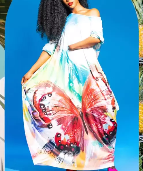 22133 Butterly Knit Maxi Dress- One Size (3-PCS Per Pack) ($20.00 Each)