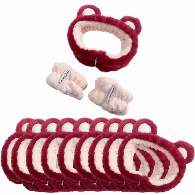 Totemica Spa Headband & Wristband Bear - Wholesale 10 Units (TBR26-A20-1)