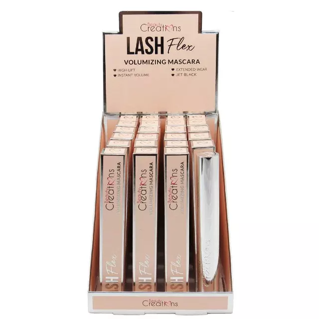 Beauty Creations Lash Flex Volumizing Mascara - Wholesale Display 23 Units + 1 Tester (EM02)