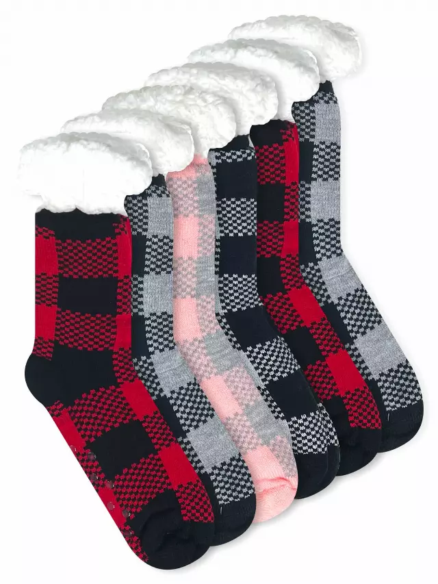 Sherpa-Lined Socks #033 (Dozen)