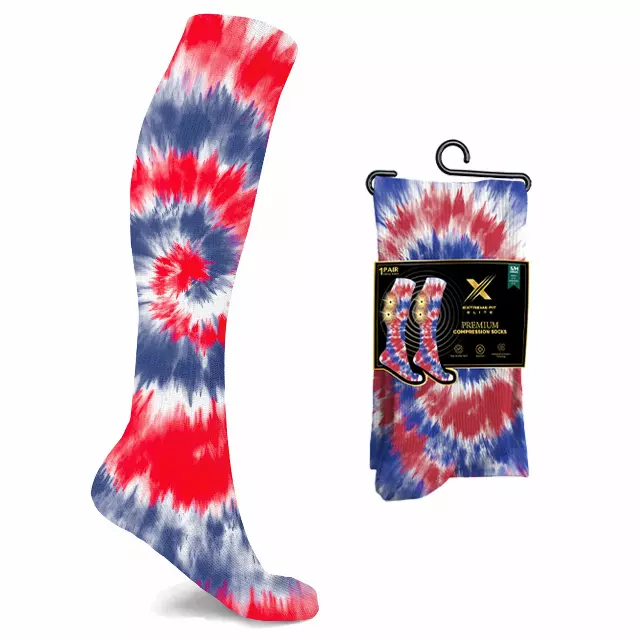 X Elite Premium Compression Socks — Tie Die / Small/Medium