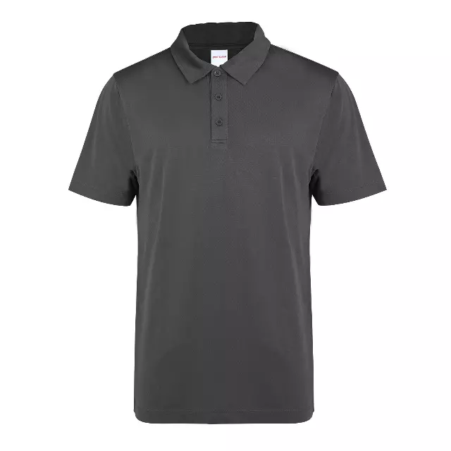 Men's Breathable Active Polo Shirts- Style #LHT14- $5.25/Unit MINIMUM 24 PCS-PLEASE SEE DESCRIPTION - S-2XL — Grey