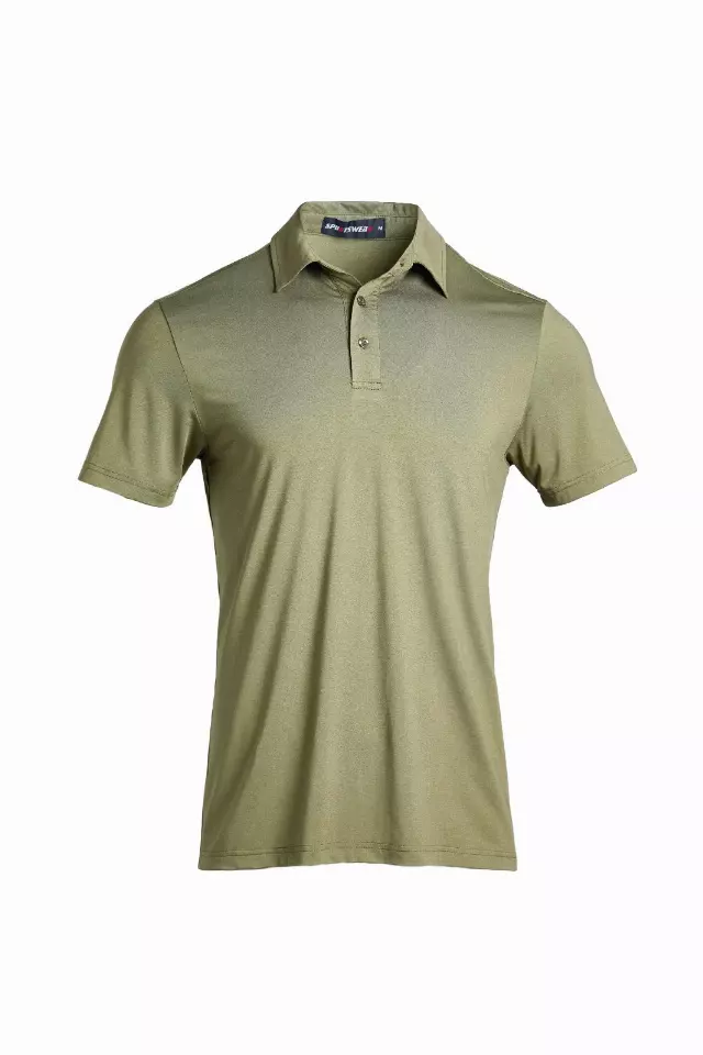 Men's Short Sleeve Polo Shirt BLACK- Style #MS016- $7.90/ Unit MINIMUM 24 PCS - PLEASE SEE DESCRIPTION - S-2XL — Olive
