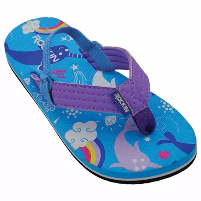 Narwhal Toddler Flip Flops