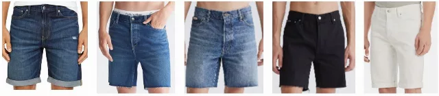 Calvin Klein Wholesale denim shorts assortment 24pcs.