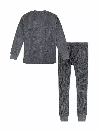 Men's Thermal 2-PC Set #001 — Charcoal / Medium