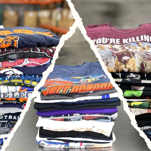 Pick 3 Custom 50lb T-Shirt Bale — Nascar / Pro Sports / TV / Movies
