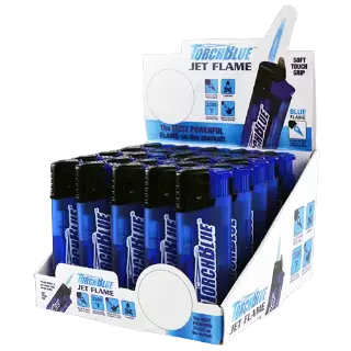 Torch Jet Flame Lighter - 25 Pieces Per Retail Ready Display 21601