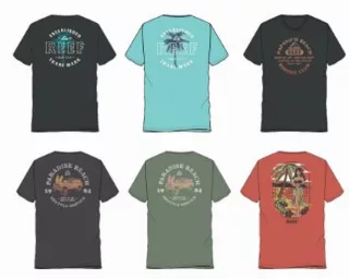 Reef Wholesale Men's assortment tees 36pcs.