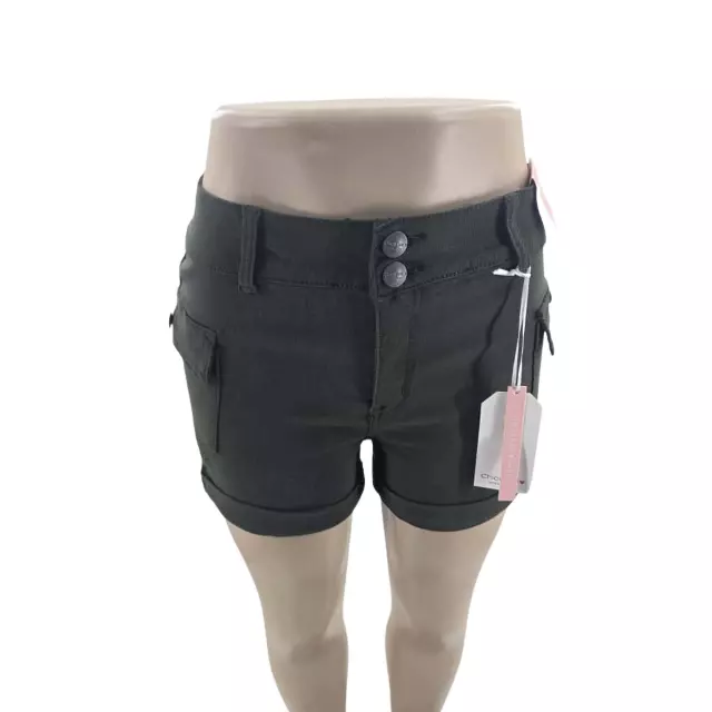 Chicaluv - Double Up High-Waist Cargo Shorts with Utility Pockets XV2049