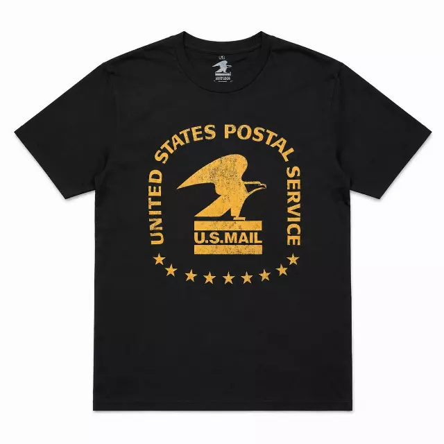 USPS POST OFFICE VINTAGE LOGO T-SHIRT BLACK
