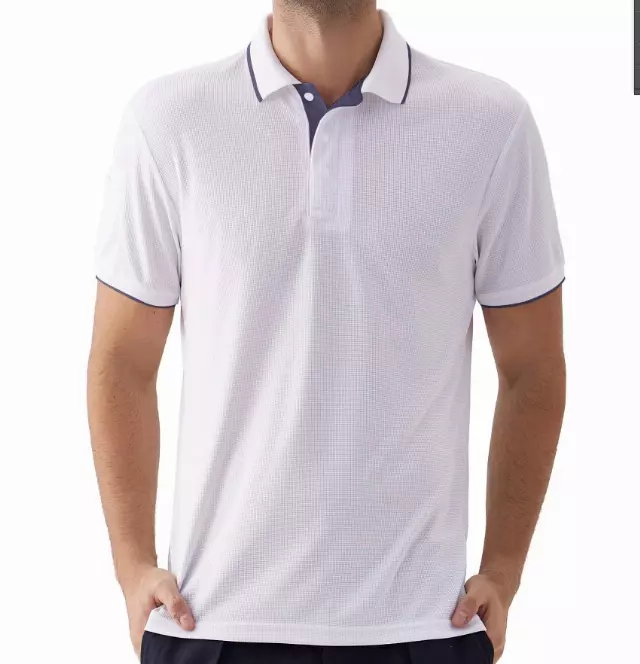 Men's Waft Series Polo-Plus Size- Style #MS015X- $7.90/Unit MINIMUM 24 PCS - PLEASE SEE DESCRIPTION - 3XL-5XL — White