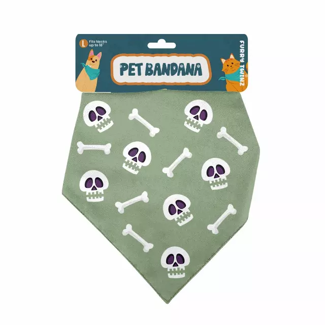 Halloween Pet Bandana – Festive Seasonal Accessory — Skull