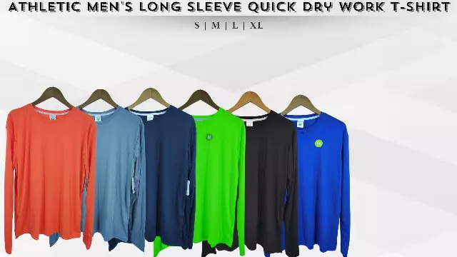 GoBirdy Wholesale - Men's Quick-Dry Performance T-Shirt - Athletic Long Sleeve Workwear