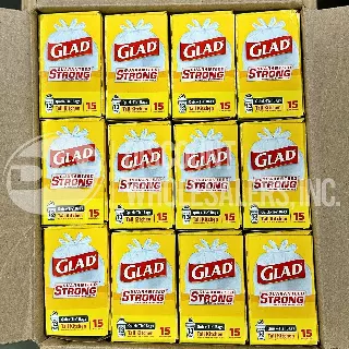 Glad Tall Kitchen Bags Quick-Tie lot · 360 pcs · 15-count boxes