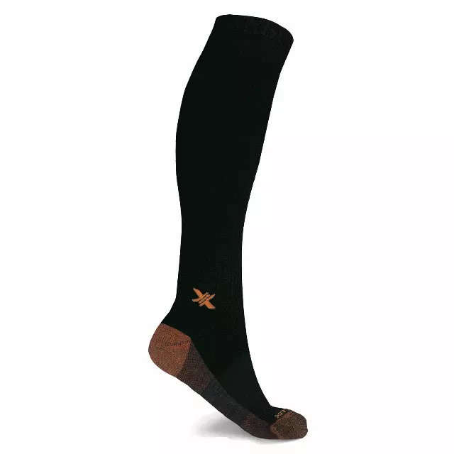 Copper Infused High Performance Compression Socks (1-Pair) — Black / Small/Medium