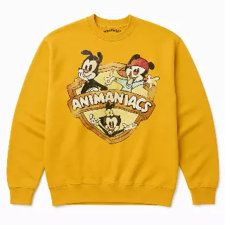 ANIMANIACS VINTAGE LOGO CREWNECK GOLD