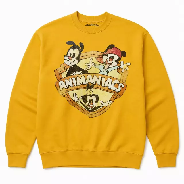 ANIMANIACS VINTAGE LOGO CREWNECK GOLD