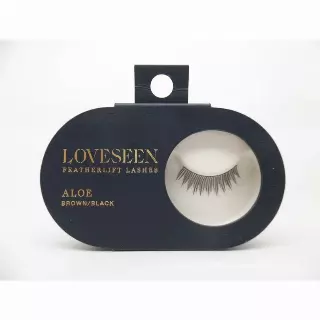 WHOLESALE LOVESEEN FEATHERLIFT LASHES FALSE EYELASHES - ALOE (BROWN/BLACK) - 48 PIECE LOT