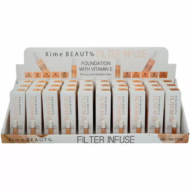 Xime Beauty Filter Infuse Foundation - Wholesale Display 30 Units (XB-772M)