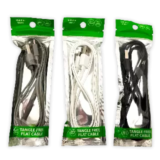 Charging Cable Flat USB to USB-C 3FT - 20 Pieces Per Pack 24463