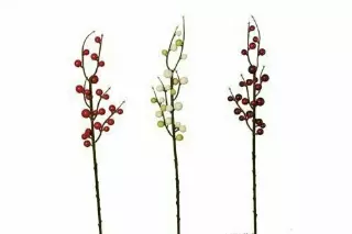 PLX4000Burg – 13” Plastic berry spray x35 berries “dz” -Min 6 dz- Case Pack 96
