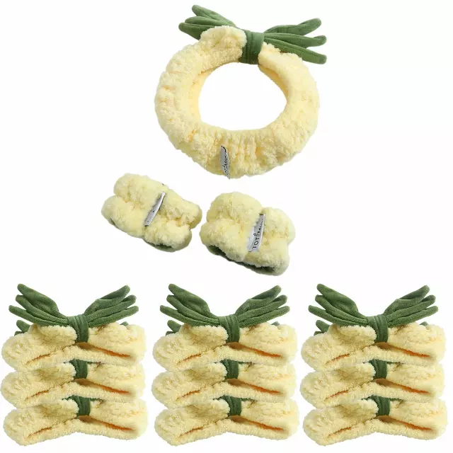 Totemica Spa Headband & Wristband Pineapple - Wholesale 10 Units (TBR26-A20-6)