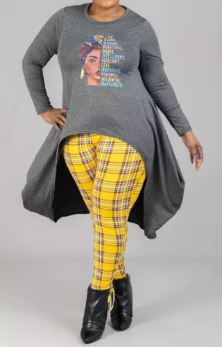CHH21048 On SALE!! Long Sleeve High-low Top- One Size (6-PCS PRE-PACK- 6 Assorted Colors) ($12.00 Each)