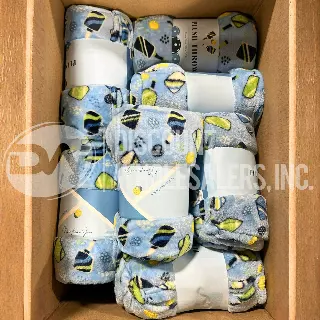 Pickleball Plush Throw Blanket 50"x60" Soft Fleece - More Than A Game (76 Pcs Lot)