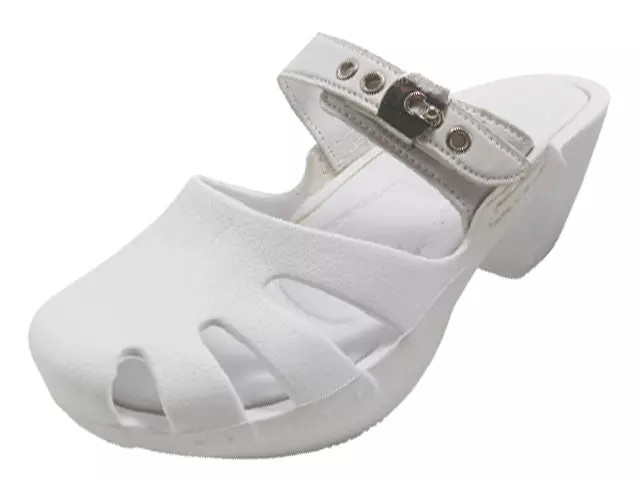 S5800G - Girl's Wedge Clog Sandals — White (S5800G-W) / 11-4 Assorted