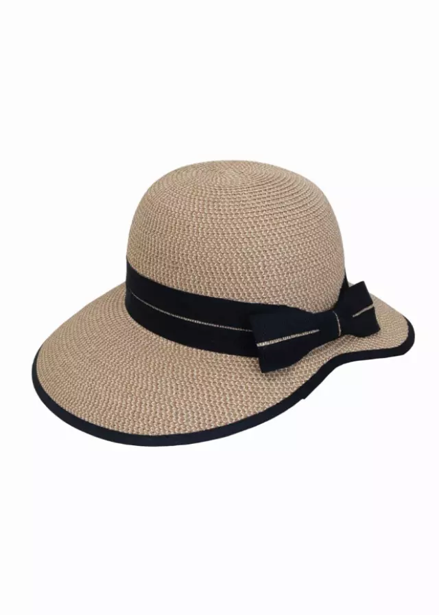 Magid Bow Two Tone Straw Bucket Hat — TOAST