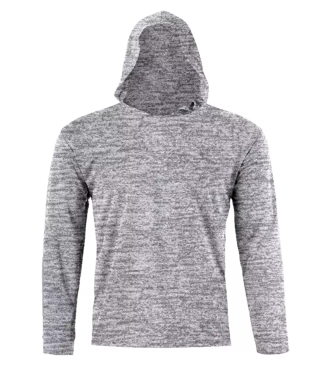 Performance Long Sleeve with Hoodie - Heather Grey - 7678309