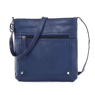 Unisex Cross–Body Messenger Bag — Navy
