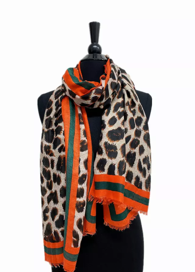 A210 Spring Lightweight Scarf — Orange