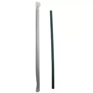 Eco-friendly Dark Green Paper Straws · 50 · new