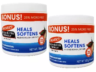 Palmer’s Cocoa Butter Formula with Vitamin E, Body Moisturizer, Relieves Rough, Dry Skin, Smoothes Marks & Tones Skin, (“Bonus”) 4.4 OZ Jar – 2 Pack