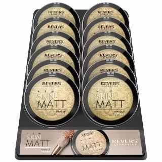 Revers Cosmetics New Skin Matt Mattyfying Powder - Wholesale Display 12 Units (RVMP04)