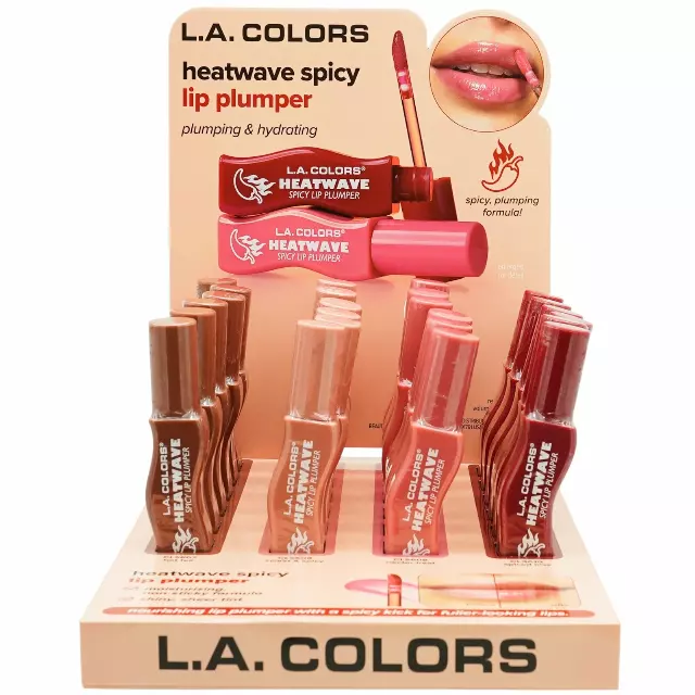 L.A. Colors Heatwave Spicy Lip Plumper - Wholesale Display 24 Units (CPD833)