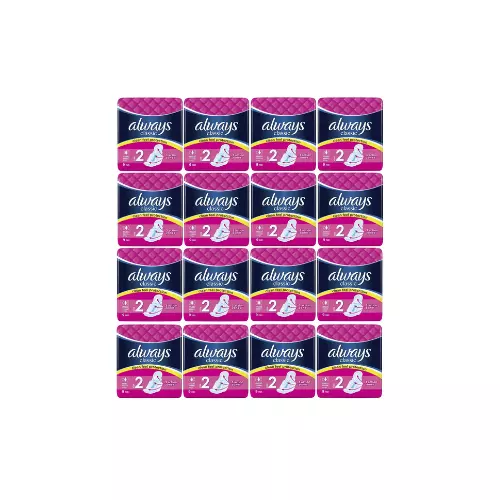 Always Classic 3D Hygienic Pads, Unscented, 9 CT – Case Pack of 16