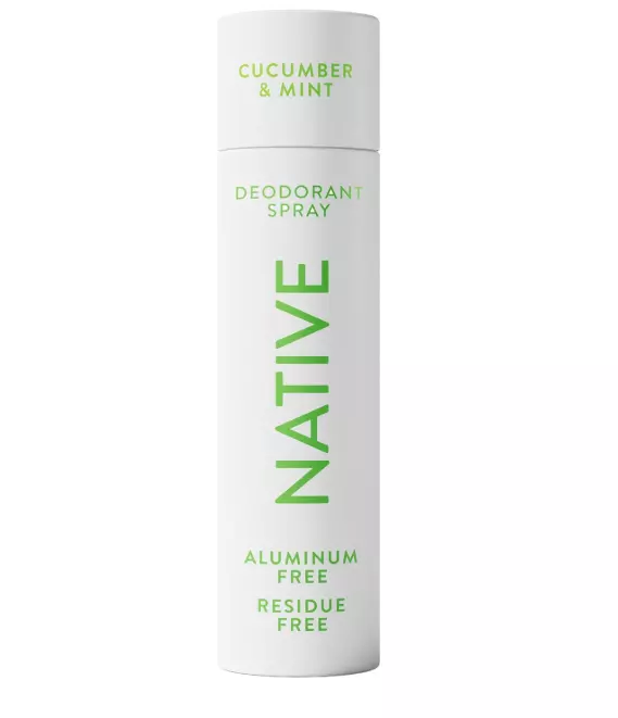 Native Deodorant & Body Spray, Cucumber & Mint, 72-Hour Odor Protection for Underarms & Body, Aluminum Free, Quick Drying, 3.5 oz