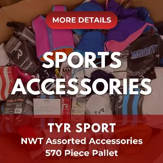 TYR SPORT | Assorted Men's, Women's & Kid's Accessories | NWT | 570 Pieces | Pallet #PA-588