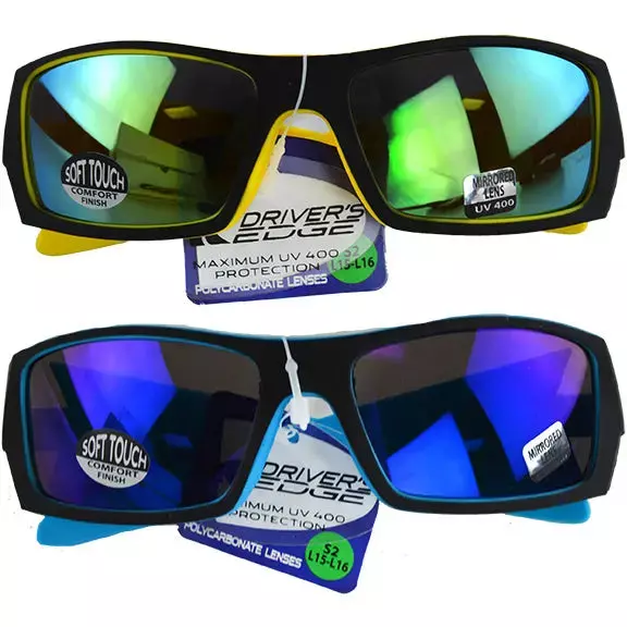 Sunglasses Drivers Edge Assortment - 6 Pieces Per Pack 53050