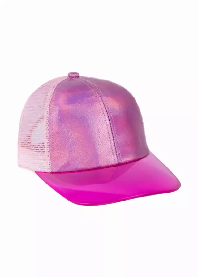 Magid Duochrome Acrylic Brim Baseball Cap — PINK