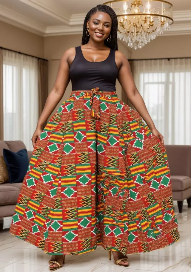 701P - NEW PRINT ALERT!!!! Ankara Palazzo Pants With Pockets (3 PCS PRE-PACK) - $25.00 Each — One Size (4 - 24) / Print-80