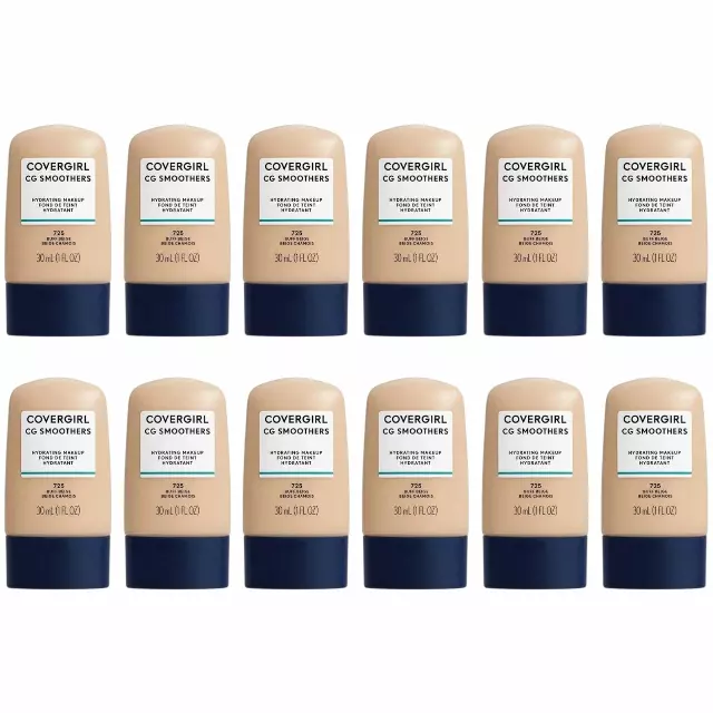 Covergirl Smoothers Hydrating Makeup #725 Buff Beige - Wholesale 12 Units (CSMOHY725)